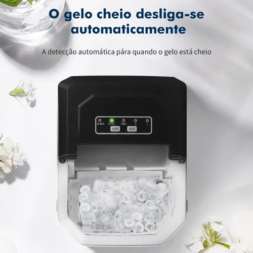 Máquina de Gelo 15kg Automática Profissional BIVOLT (PROMOÇÃO)